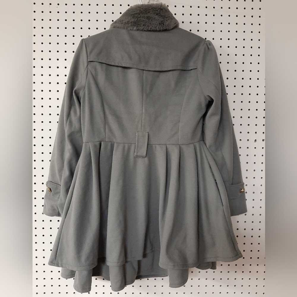 Flex Supply Peplum Coat ~ Size Med - Picture 5 of 5